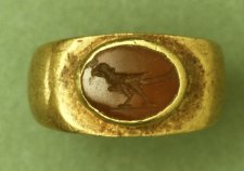 2nd - 3rd Century Roman Gold Intaglio Ring - copyright of Trustees of the British Museum